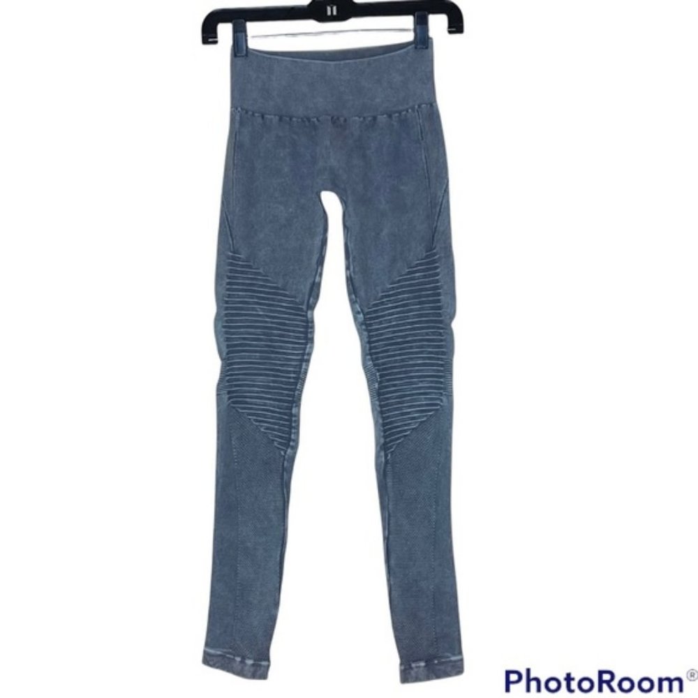 Avocado Grey Moto Leggings, Est S